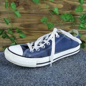 Converse Women's Low Top‎ Sneaker Blue Fabric Sz 7 Medium Used 2025